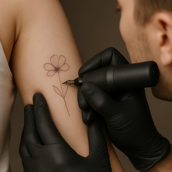 Fine line tattoo